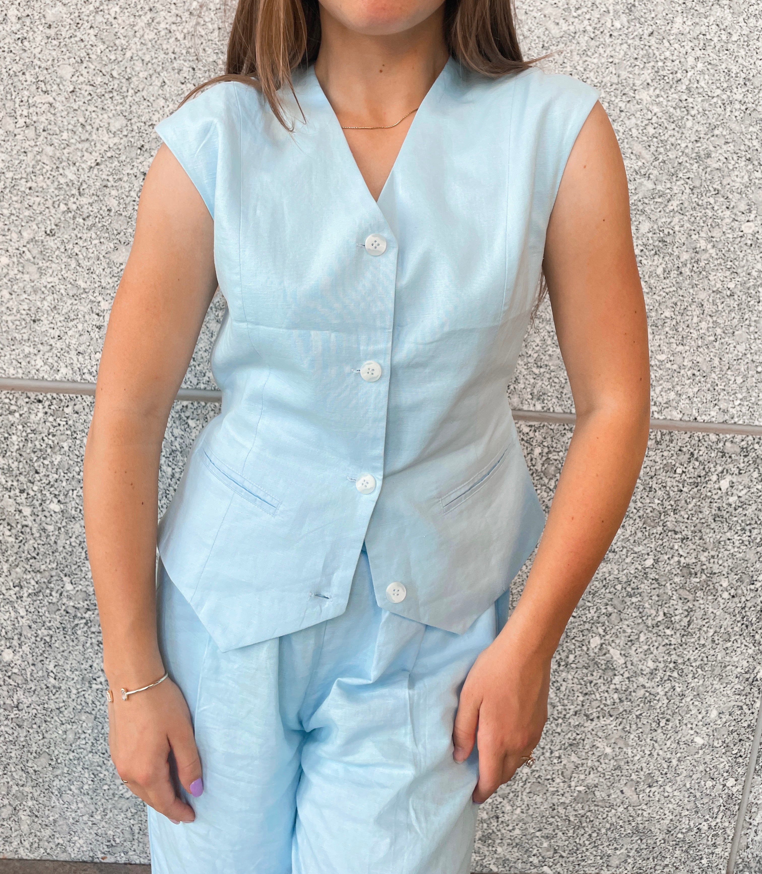 The Pale Blue Vest - PREORDER